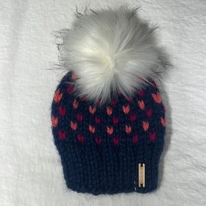 Nickichicki Heart Print Toddler Beanie